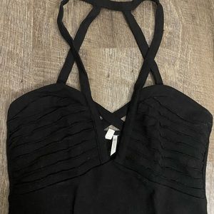 strappy neck body suit